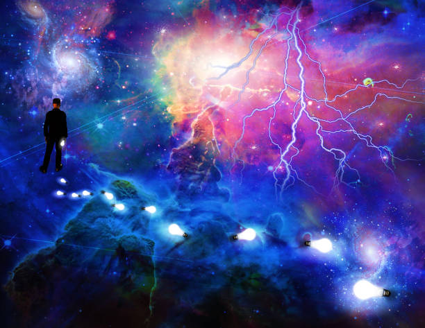 istock Man considering the expanse of space 966519838