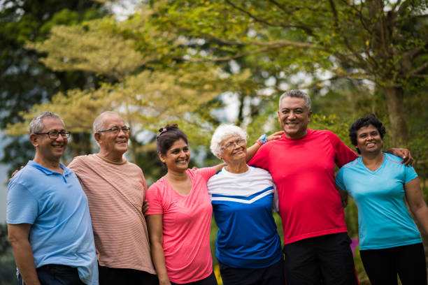 istock Group of active seniors enjoying their golden years 966520432