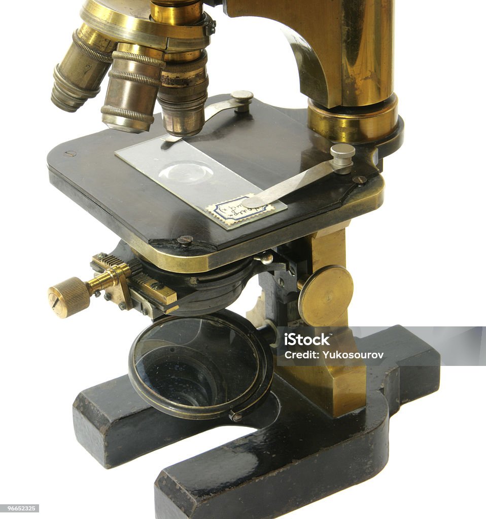 Ancienne microscope - Photo de Biologie libre de droits