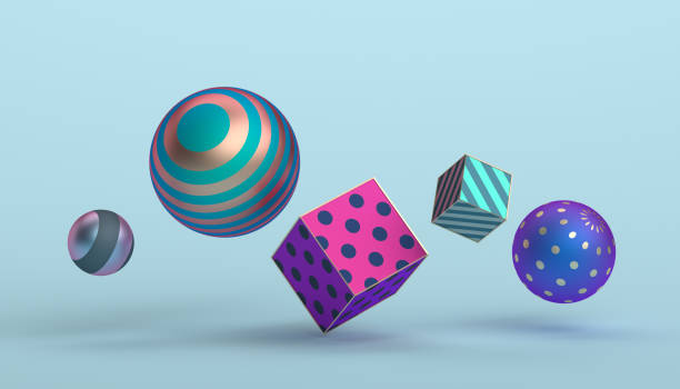 Abstract 3D Rendering of Geometric Shapes