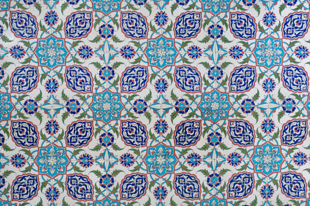 carreaux et céramique de style ottoman - iznik photos et images de collection