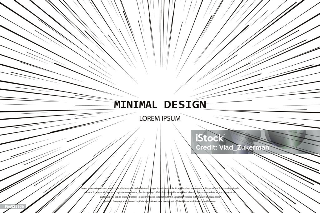 Rectangular Burst Rays Light Rays Explosion Vector Illustration Sun Ray Or Star Burst Element ...