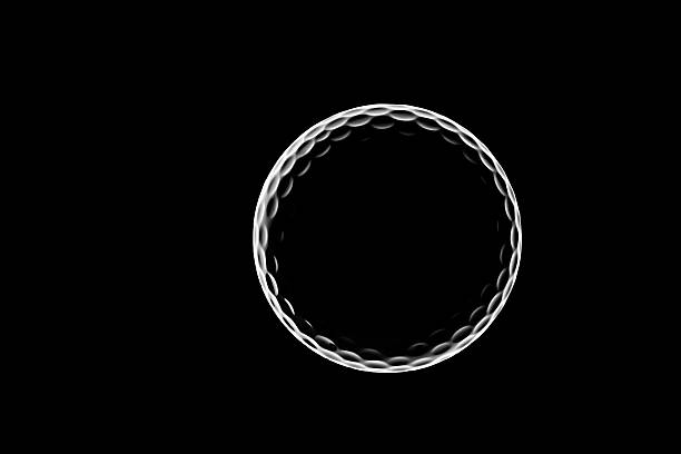 golfball - golf ball circle ball curve - fotografias e filmes do acervo