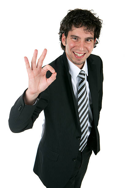 istock Young happy business man 96654362