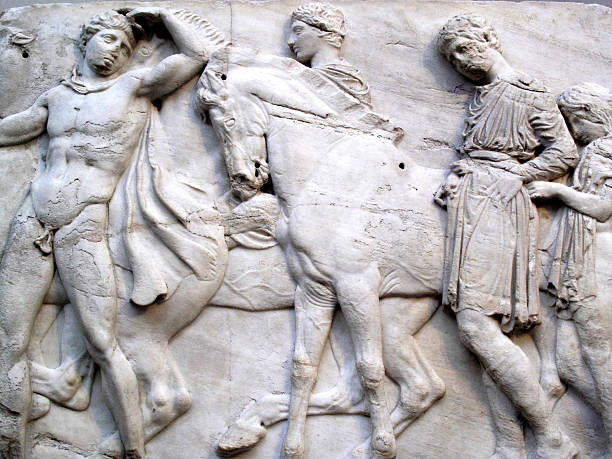 Elgin Marbles section stock photo