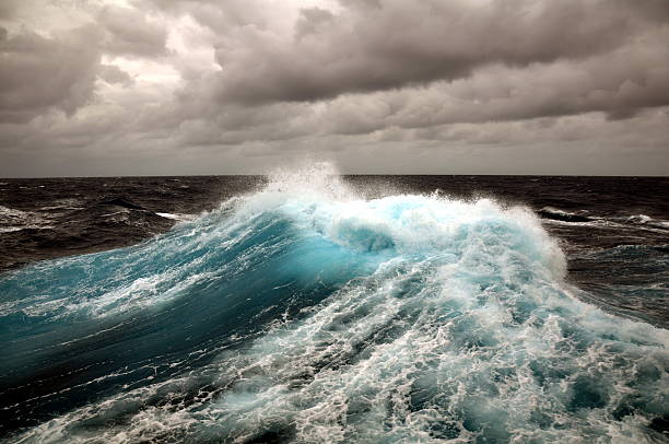 wave at sea stock photo