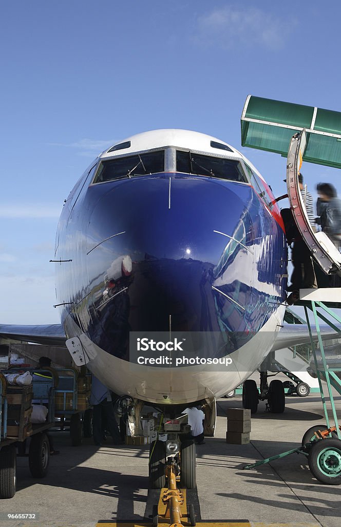 Vue frontale de boeing - Photo de Activité physique libre de droits