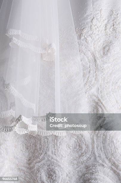 Brautkleiddetail Stockfoto und mehr Bilder von Abendkleid - Abendkleid, Braut, Dekoration