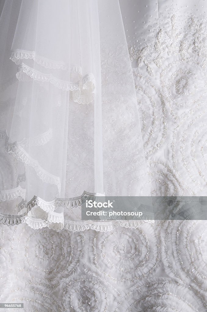 Détail de la robe de mariée - Photo de Artisanat libre de droits