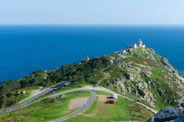 Cape of Finisterre, landscape in Galicia, Spain, on a day in spring