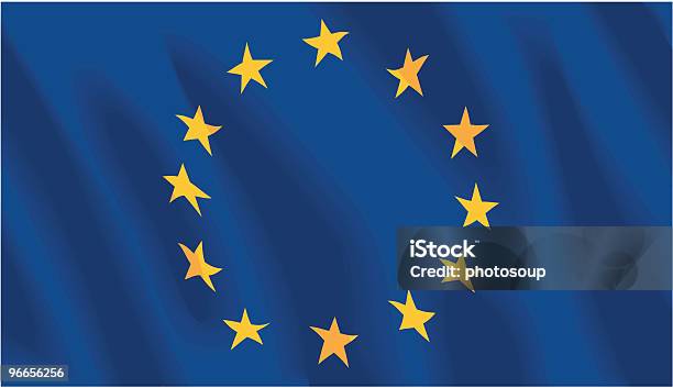 Europäischen Union Flag Stock Vektor Art und mehr Bilder von Europäische Union - Europäische Union, Flagge, Europa - Kontinent