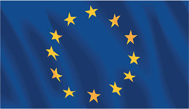 illustrazioni stock, clip art, cartoni animati e icone di tendenza di bandiera dell'unione europea - all european flags