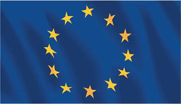 Vector illustration of European Union Flag