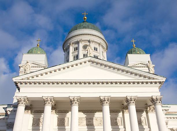 istock Helsinki Cathedral in the Blue Sky 96656306