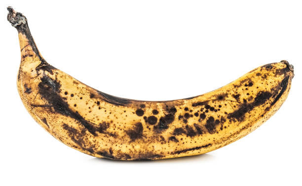 istock Overripe banana isolated on white 966564496
