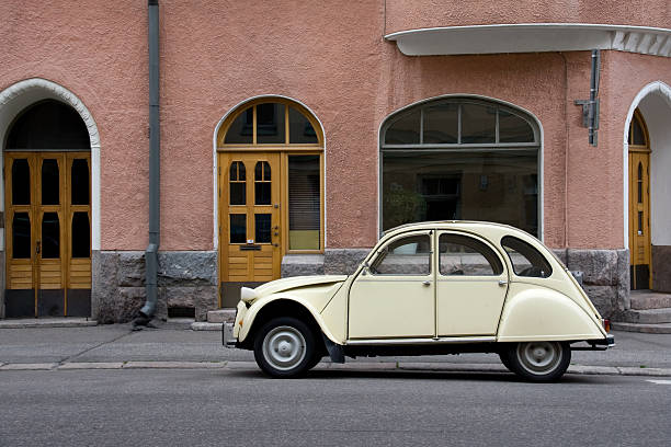 Small Old Car in the City stock photo