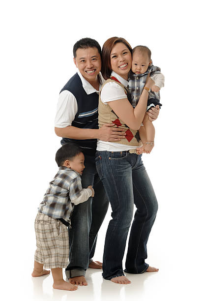 istock Young Asian Chinese family 96657023