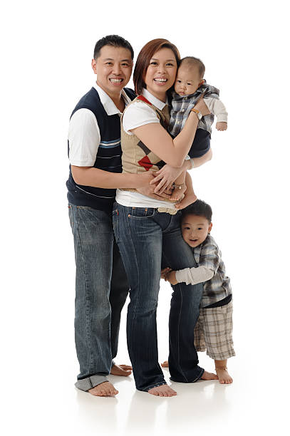 istock Young Asian Chinese family 96657024