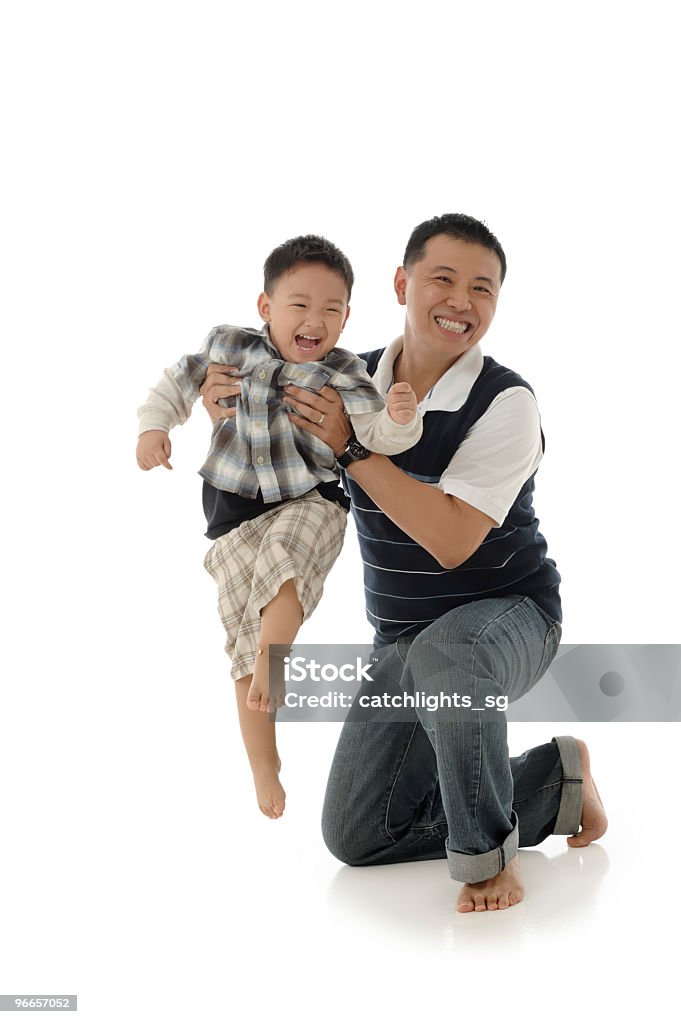 Chinês pai e filho - Royalty-free Adulto Foto de stock