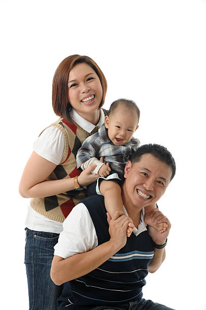 istock Young Asian Chinese family 96657068