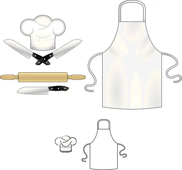 Vector illustration of Chef/baker