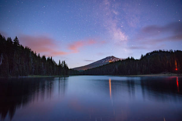 istock Mt Bachelor reflecting in Todd Lake Bend, Oregon 966578176