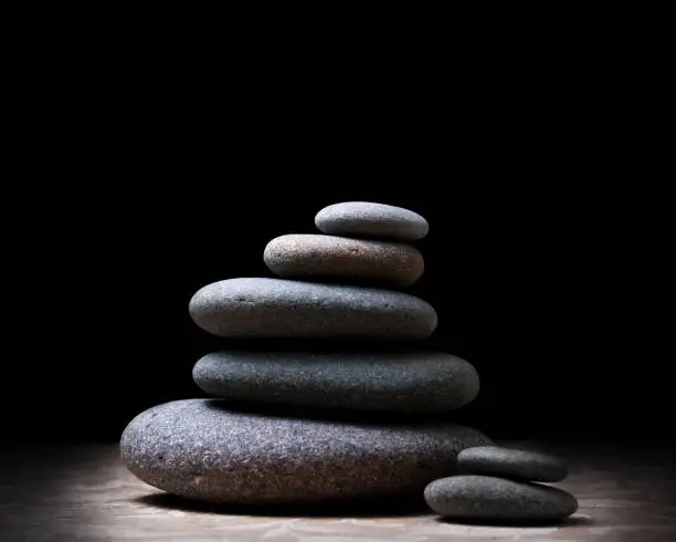 Stack of river stones