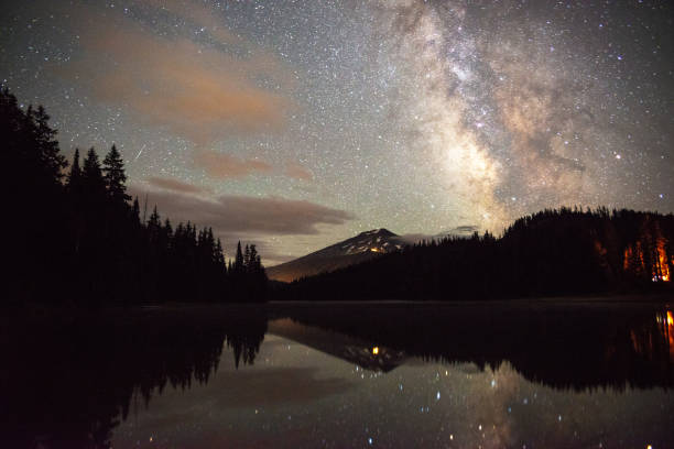 istock Mt Bachelor reflecting in Todd Lake Bend, Oregon 966584886