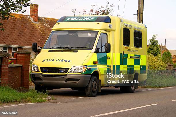 British Ambulance Stock Photo - Download Image Now - UK, Ambulance, British Culture