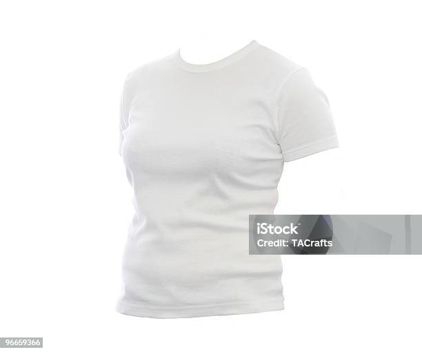 Пустой Белый T Рубашка — стоковые фотографии и другие картинки Без людей - Без людей, Белый, Горизонтальный