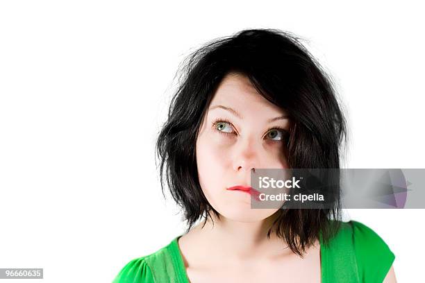 Photo libre de droit de Avoir Deuxième Réflexion banque d'images et plus d'images libres de droit de Cheveux noirs - Cheveux noirs, D'ascendance européenne, Femmes