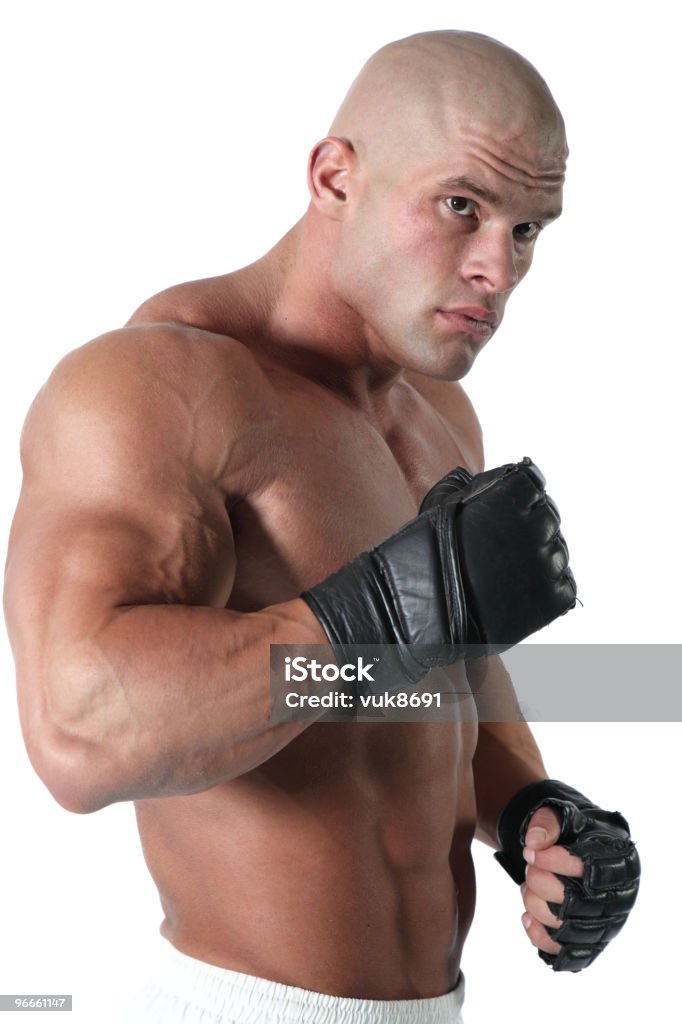 Ultimate fighter Ritratto - Foto stock royalty-free di A petto nudo