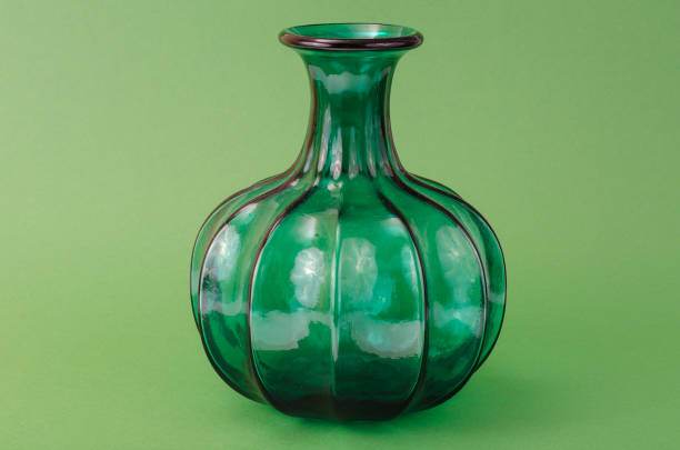 istock Interior green glass vase for flowers 966616426