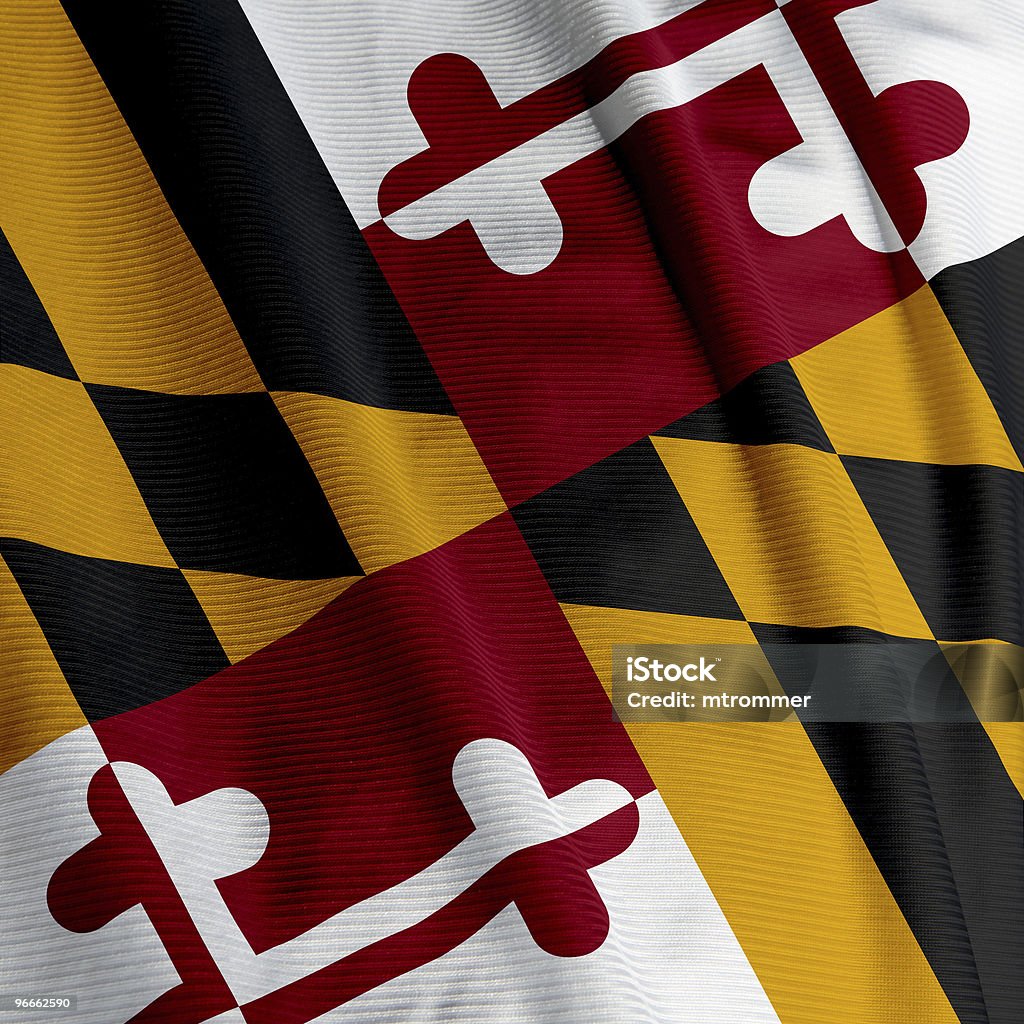 Maryland, bandeira irlandesa em detalhe, - Foto de stock de Bandeira royalty-free