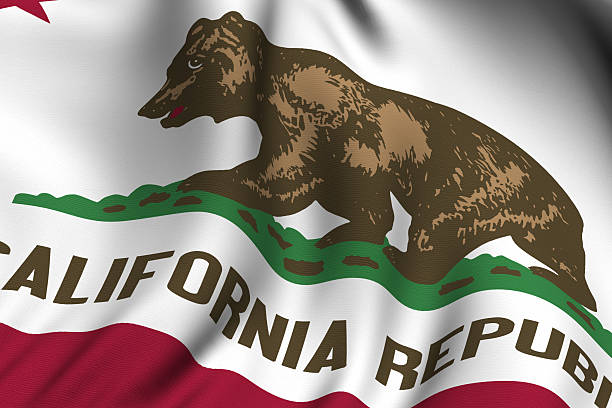 istock Rendered California Flag 96663043