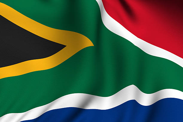 istock Rendered South African Flag 96663172