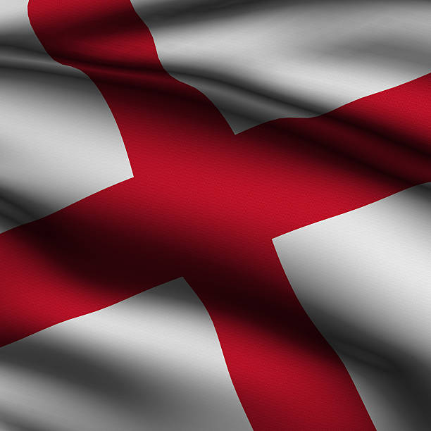 istock Rendered English Square Flag 96663285