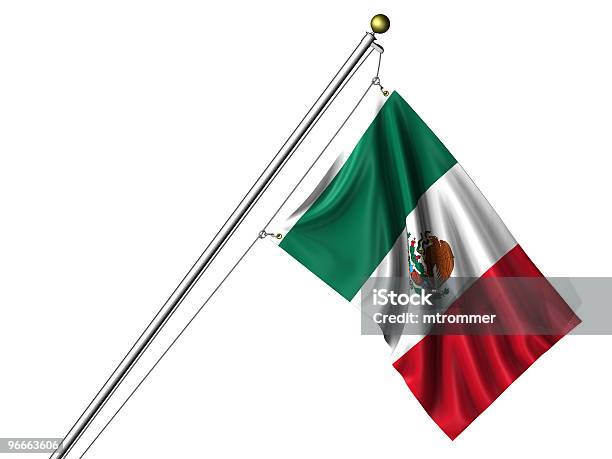 Foto de Isolado Bandeira Mexicana e mais fotos de stock de América Latina - América Latina, América do Norte, Bandeira