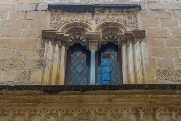 An old window in the centre of Vittoriosa (Birgu), Valletta, Malta