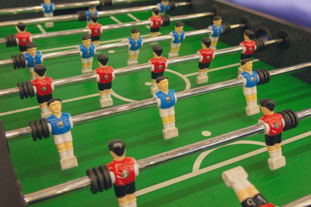 istock Board game soccer close up. Games and entertainments 966638262
