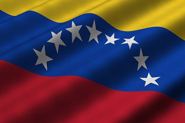 венесуэльский флаг - venezuelan flag стоковые фото и изображения