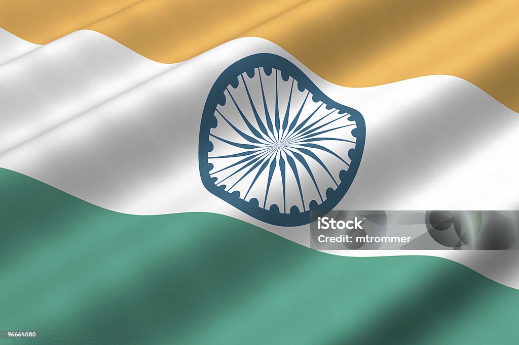 Bandeira da Índia - Royalty-free Bandeira Foto de stock