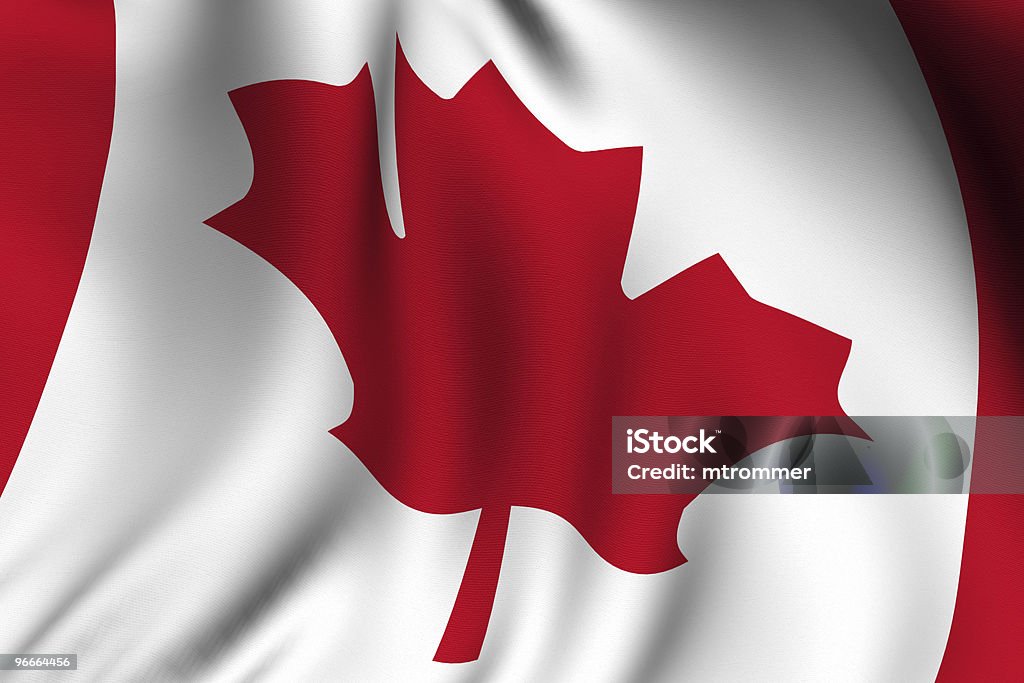 Prestado bandera canadiense - Foto de stock de América del norte libre de derechos