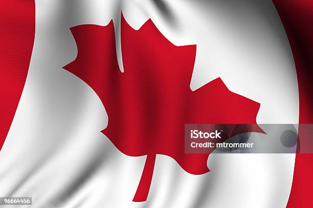 Representado Bandeira Do Canadá - Fotografias de stock e mais imagens de América do Norte - América do Norte, Bandeira, Bandeira Nacional