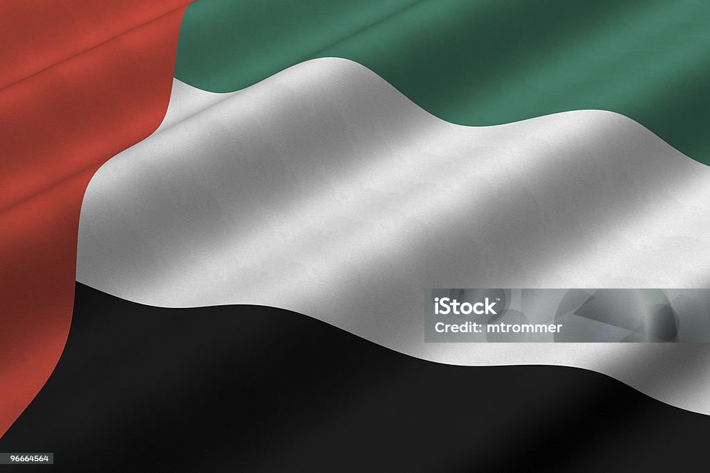 Bandeira dos Emiratos Árabes Unidos - Royalty-free Bandeira dos Emiratos Árabes Unidos Foto de stock
