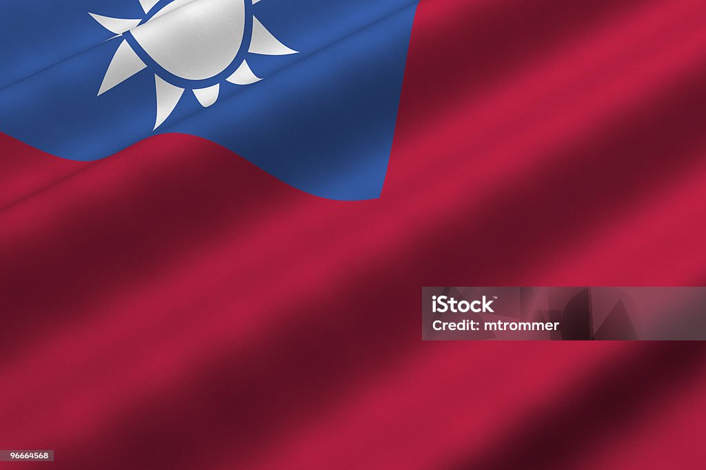 Bandiera di Taiwan - Foto stock royalty-free di Asia