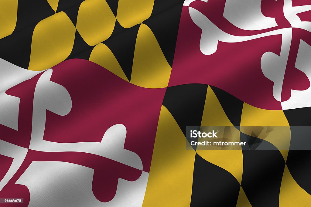 Maryland Flaga - Zbiór zdjęć royalty-free (Bez ludzi)