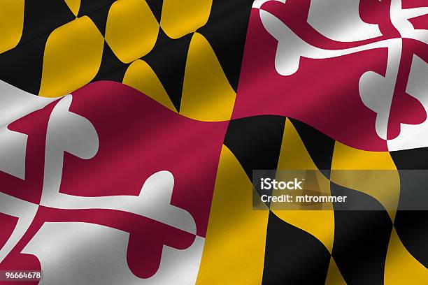 Maryland Flaga - zdjęcia stockowe i więcej obrazów Bez ludzi - Bez ludzi, Flaga, Horyzontalny