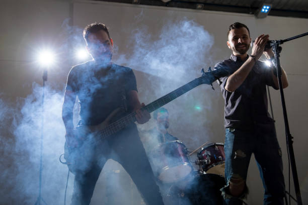 istock Rock band in a live show 966649290