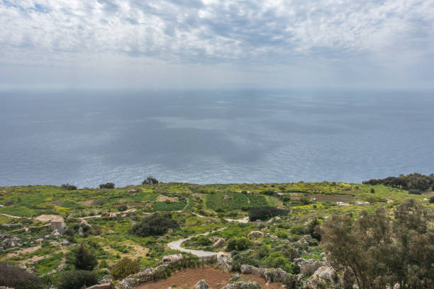 istock Mediterranean Sea horizon from Dingli Cliffs, Valletta, Malta 966651912